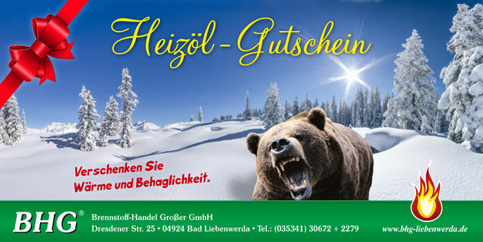 Heizöl Gutschein der BHG® Brennstoff-Handel GmbH Heizöl Gutschein der BHG® Brennstoff-Handel GmbH